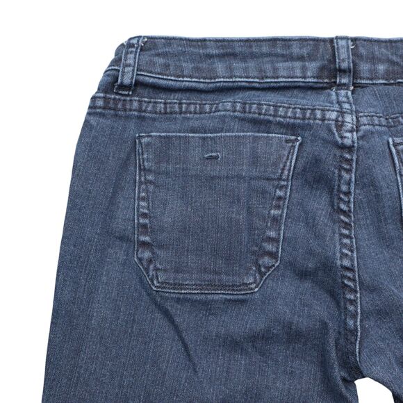 Forever Twenty One Pants Womens 28 Blue Low Rise Flat Front Bootcut Denim Jeans - Picture 13 of 16